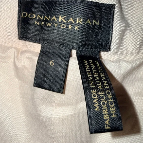 NWOTS Donna Karan Cream Wide Leg Pants - Picture 7 of 7